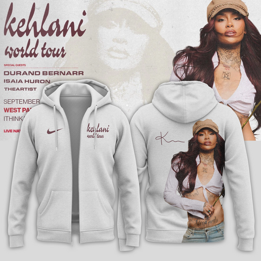 ,,,Kehlani World Tour 2026 Limited Edition Signature – Zip Hoodie