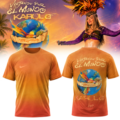 Karol G ” Viajando por el Mundo Tropitour ” Signature Limited Edition – Tshirt