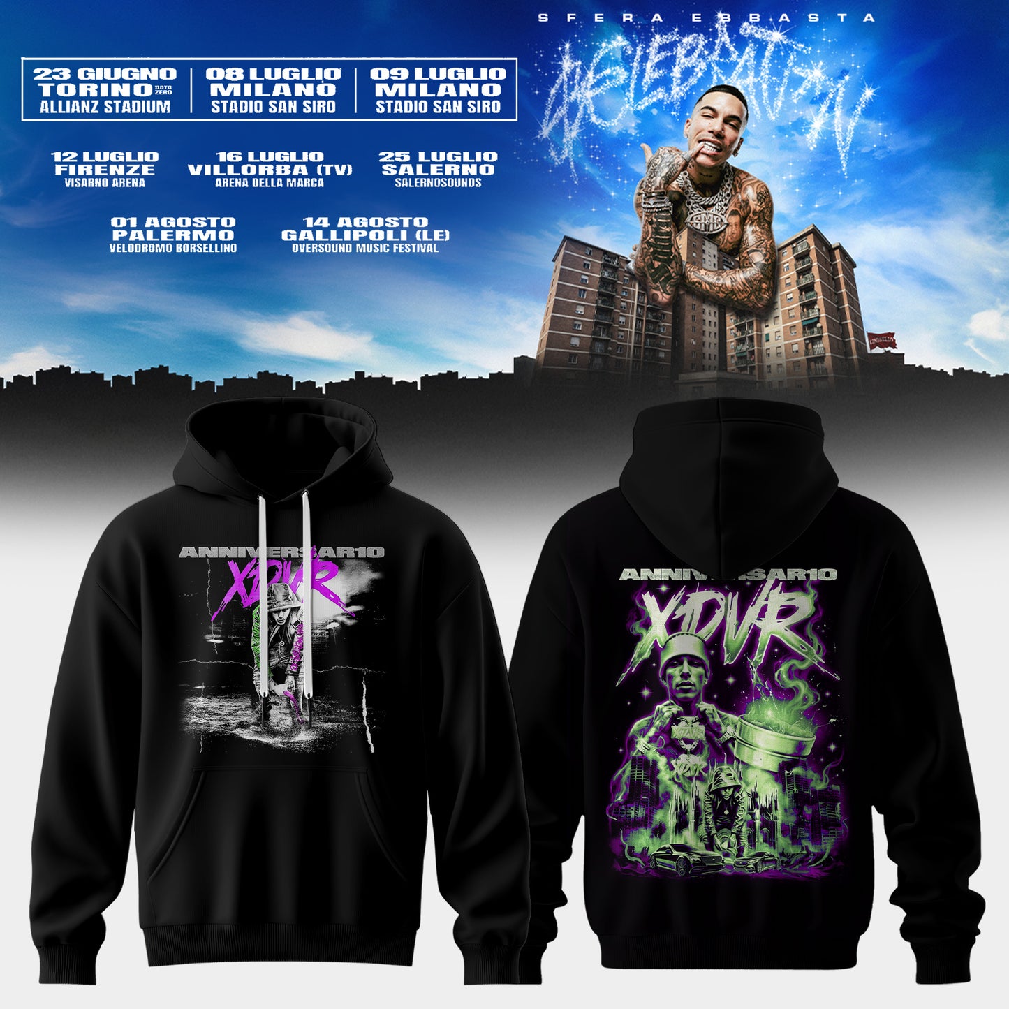 Sfera Ebbasta Tour 2026 Limited Hoodie 4