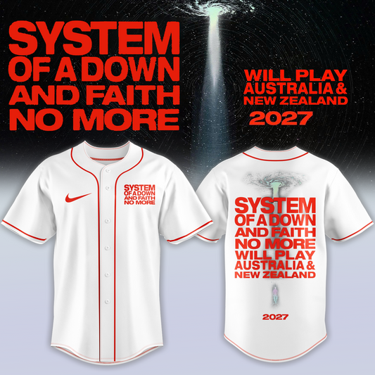 ,,System Of A Down & Faith No More – Australia & New Zealand Tour 2027 – Jersey