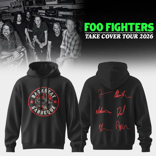 ..Foo Fighters ”Take Cover Tour 2026” Limited Edition Signature - Hoodie