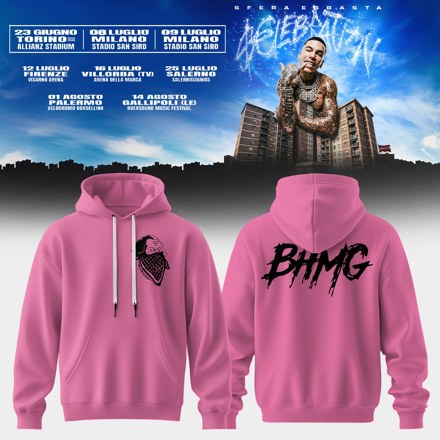 Sfera Ebbasta Tour 2026 Limited Hoodie 3
