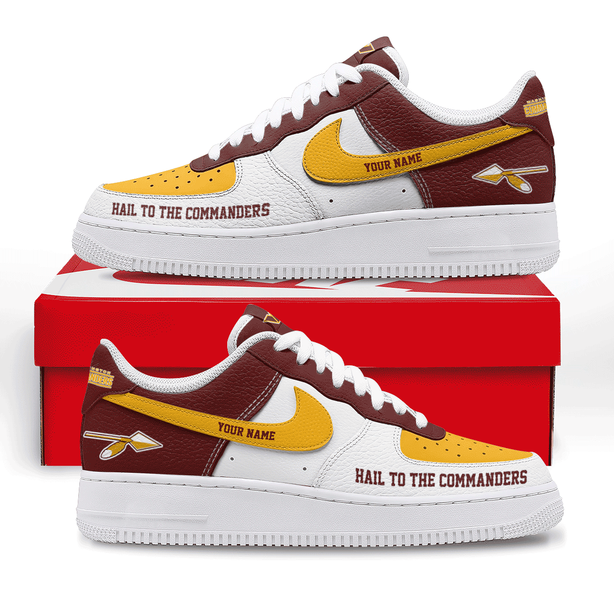 Washington Commanders | Premium AF1 Shoes Limited Edition NY