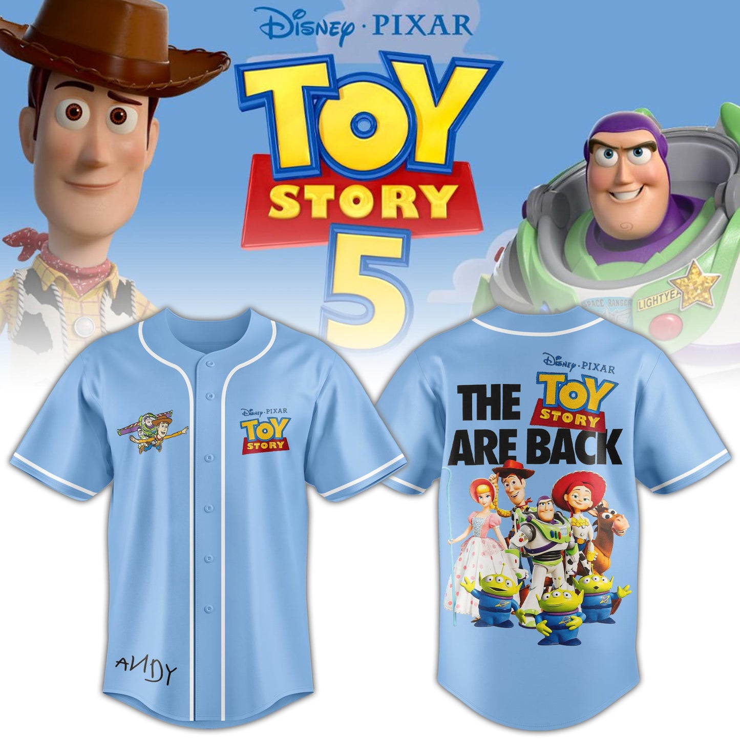 The Toys Are Back Light Blue Limited Edition Jersey