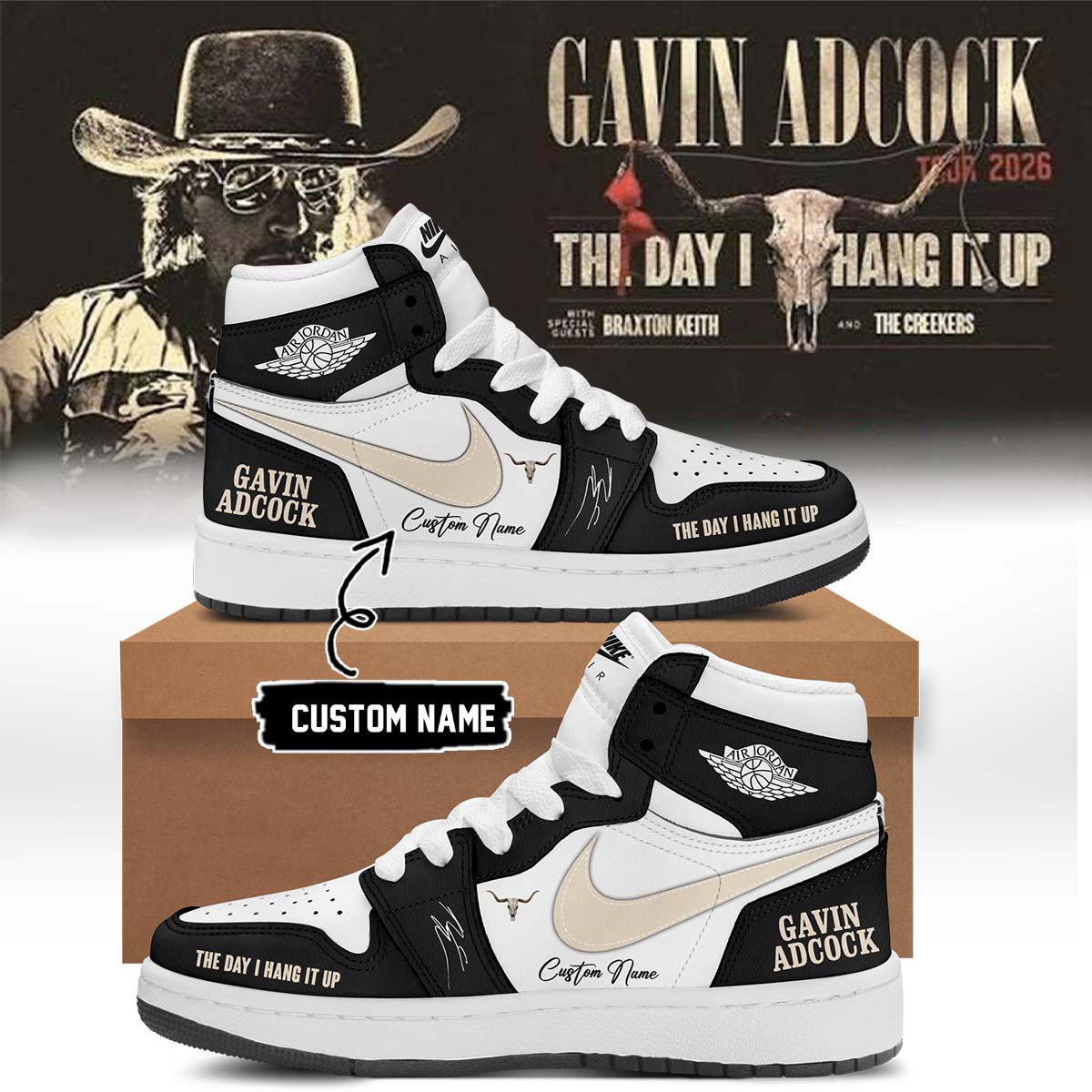 ,,Gavin Adcock ”The Day I Hang It Up Tour 2026” Signature – Shoes 1