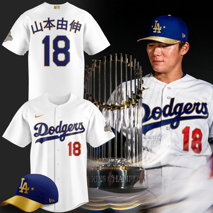 Los Angeles Dodgers Yoshinobu Yamamoto 2026 Gold Collection Kanji Stadium Jersey