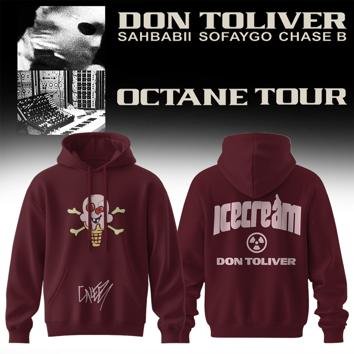 Don Toliver Octane Tour signed Hoodie