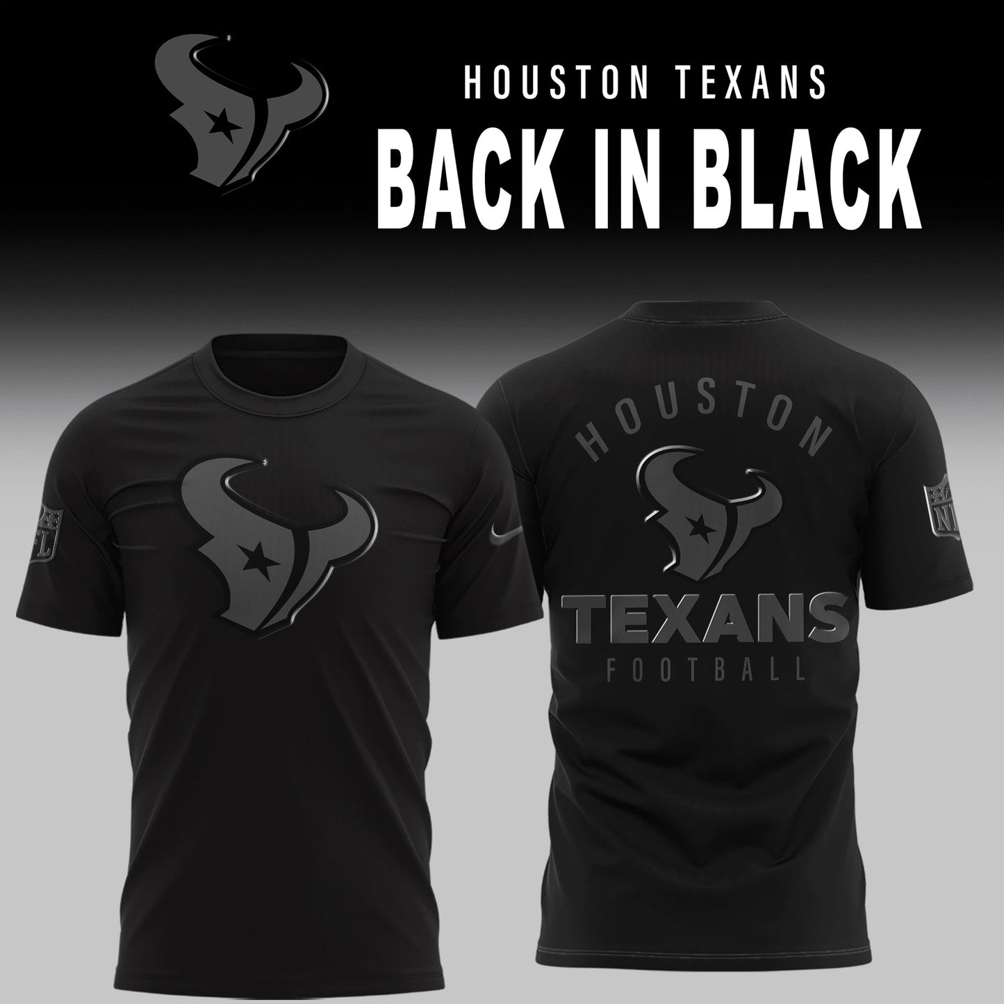 Houston Texans 2026 Back In Black Limited Edition T-Shirt