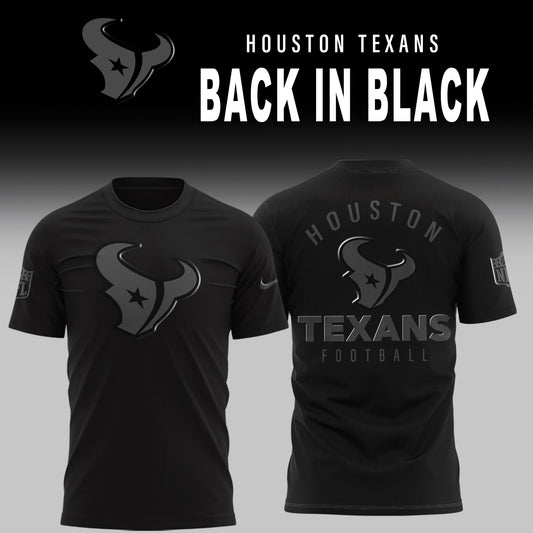 Houston Texans 2026 Back In Black Limited Edition T-Shirt