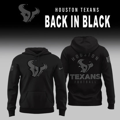 Houston Texans 2026 Back In Black Limited Edition Hoodie