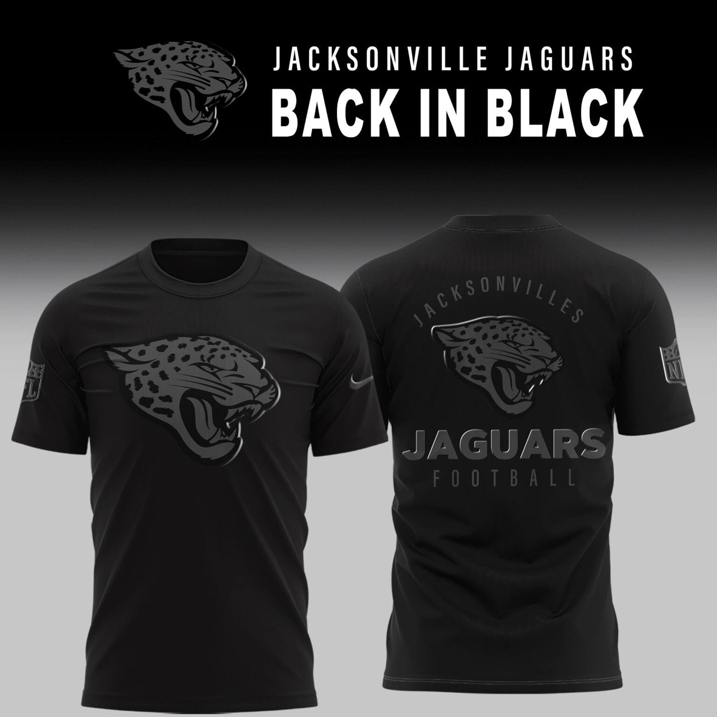 Jacksonville Jaguars 2026 Back In Black Limited Edition T-Shirt