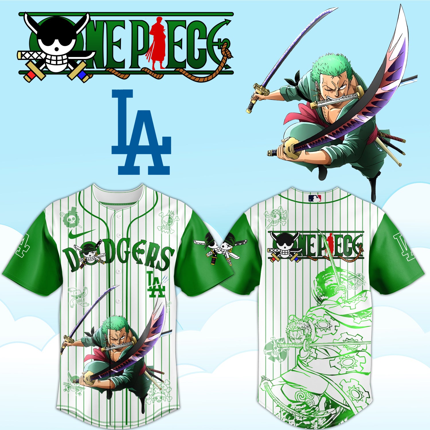 ,ONE PIECE Night with the Los Angeles Dogger Jersey