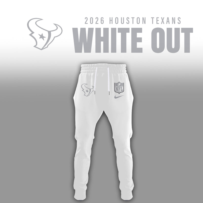 Houston Texans 2026 Winter White Out Combo T-Shirt