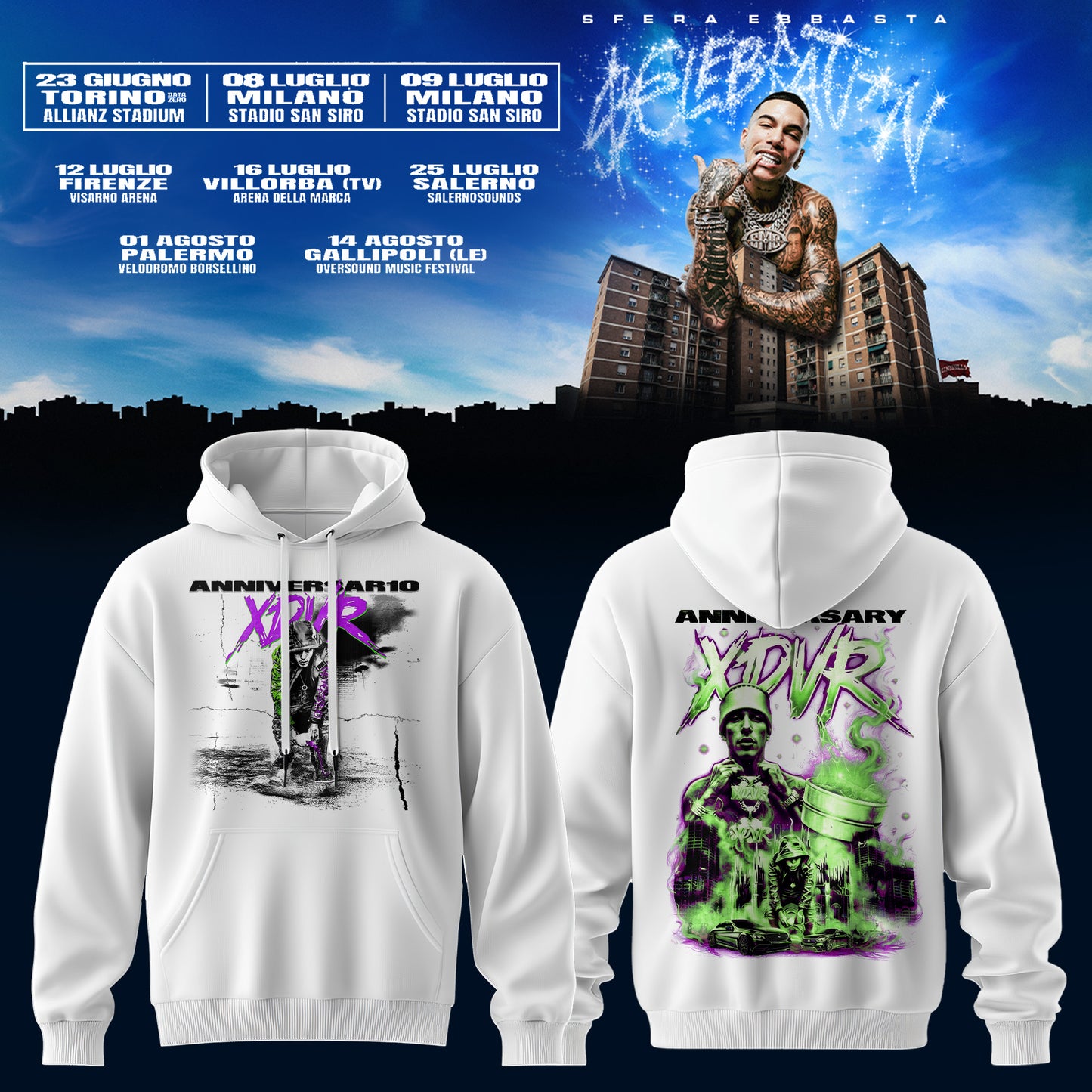 Sfera Ebbasta Tour 2026 Limited Hoodie 1