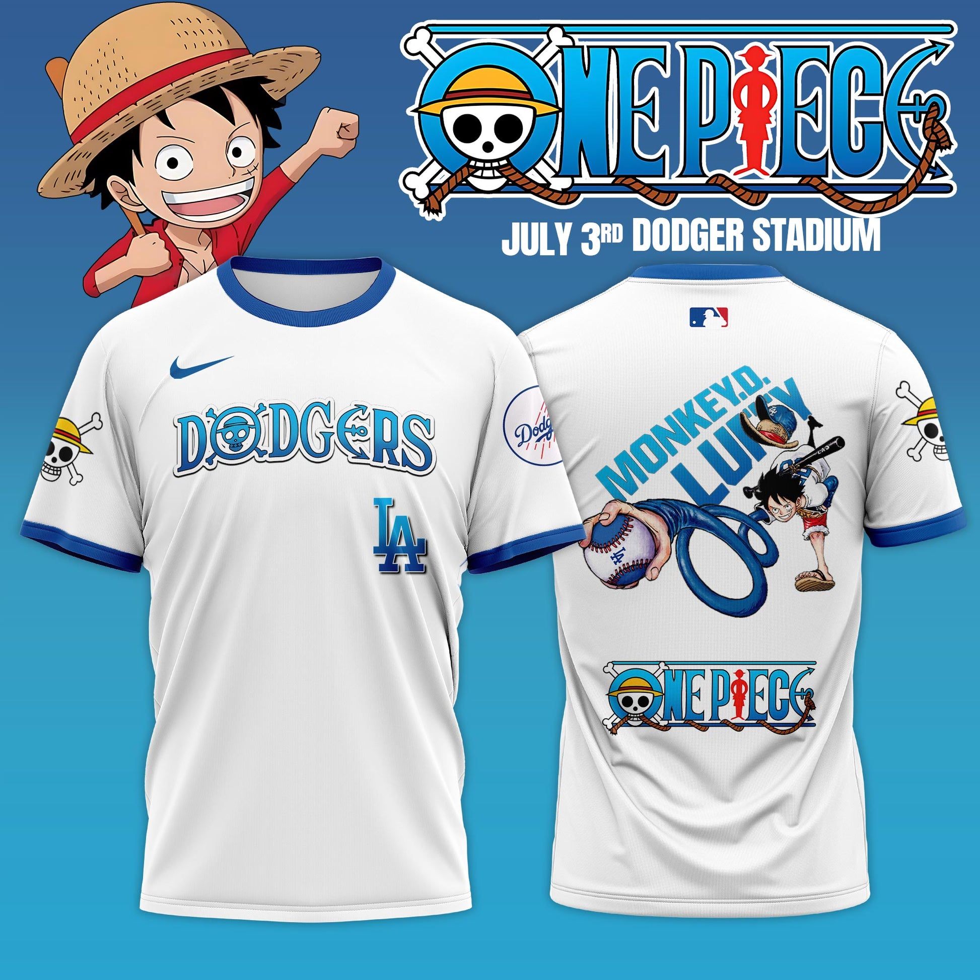 ONE PIECE Night with the Los Angeles tshirt