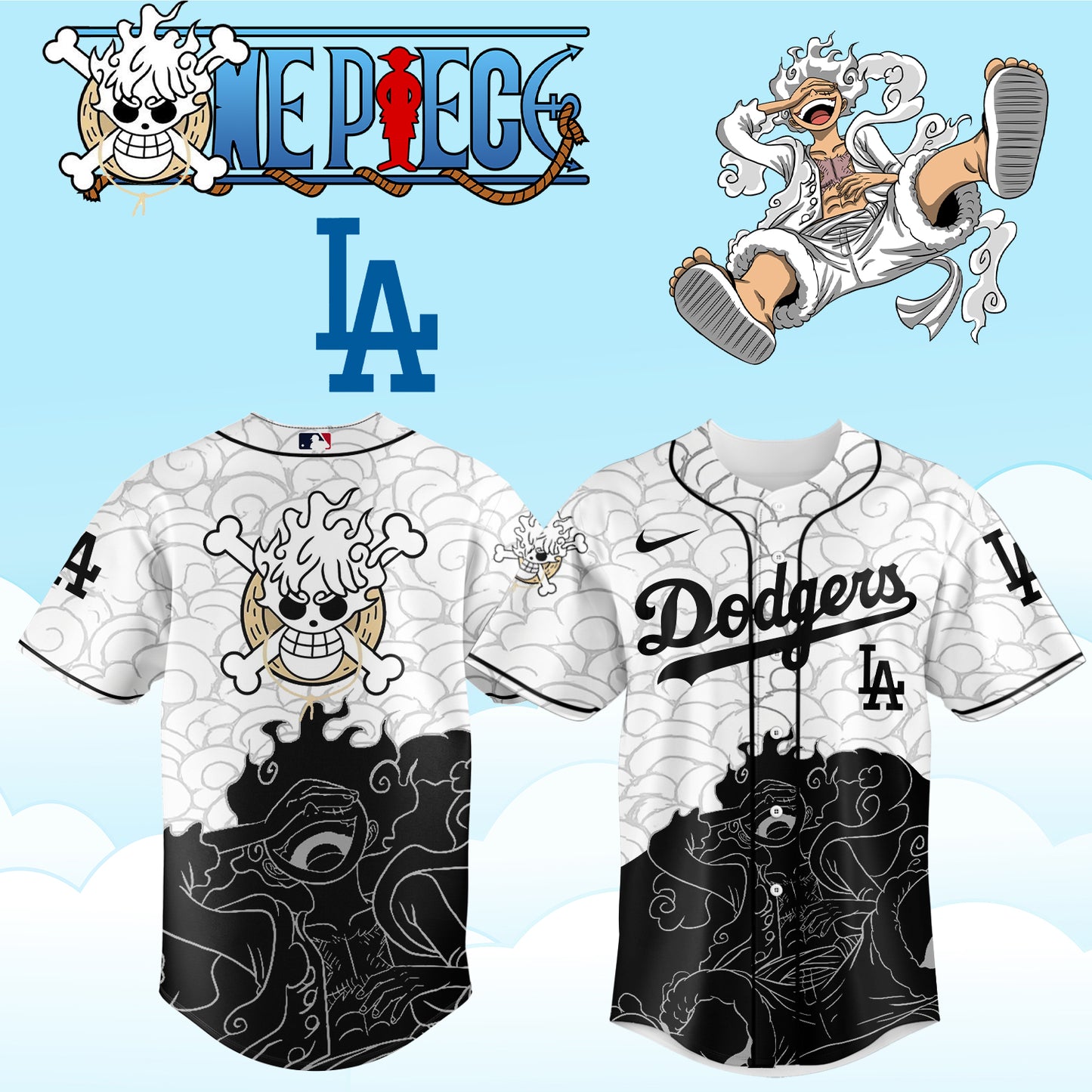 ,ONE PIECE Night with the Los Angeles Dogger Jersey