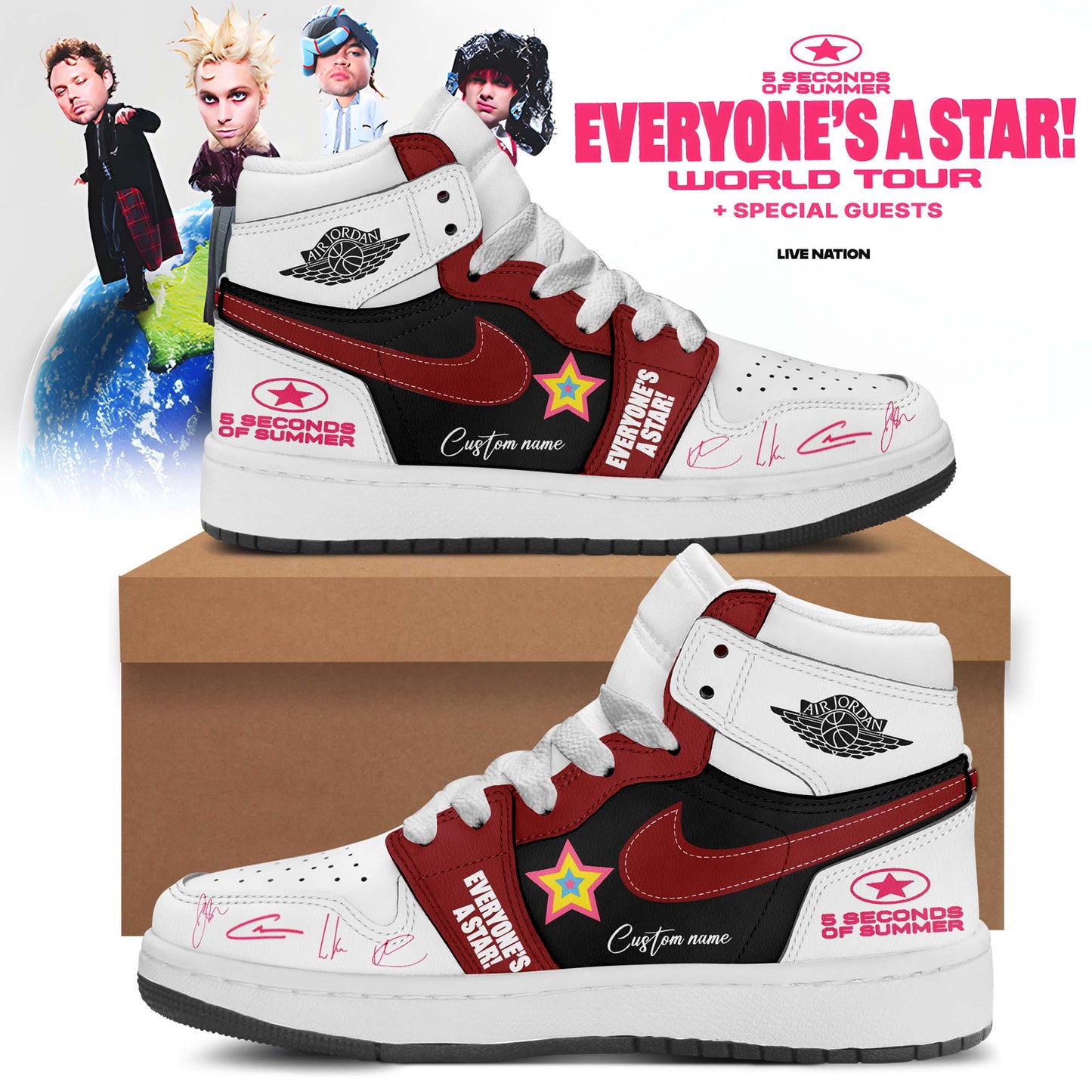 5SOS EVERYONE’S A STAR! World Tour Shoes 2