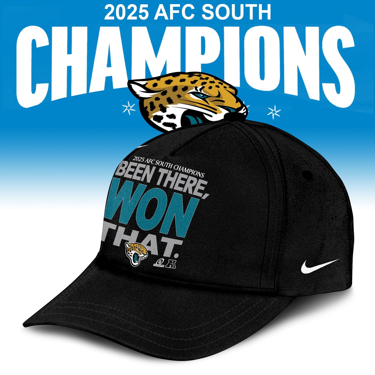 Jacksonville Jaguars 2025 AFC South Division Champions Limited Edition Shirt