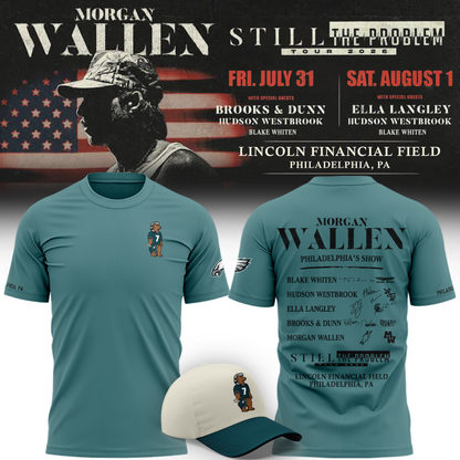 Exclusive Morgan Wallen x Philadelphia Ealges T-Shirt 2026