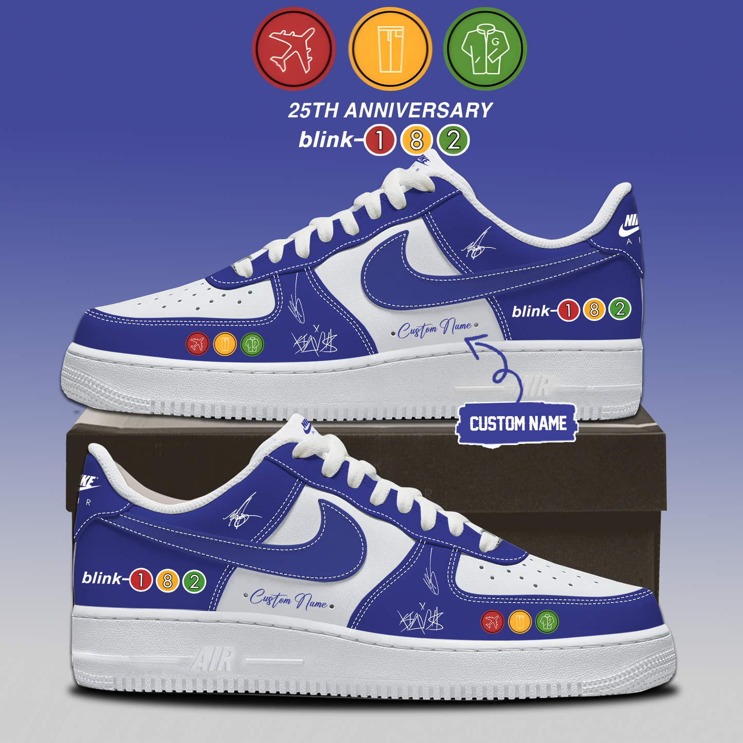 Blink-182 Anniversary Collection -Limited Edition Signature Shoes 1
