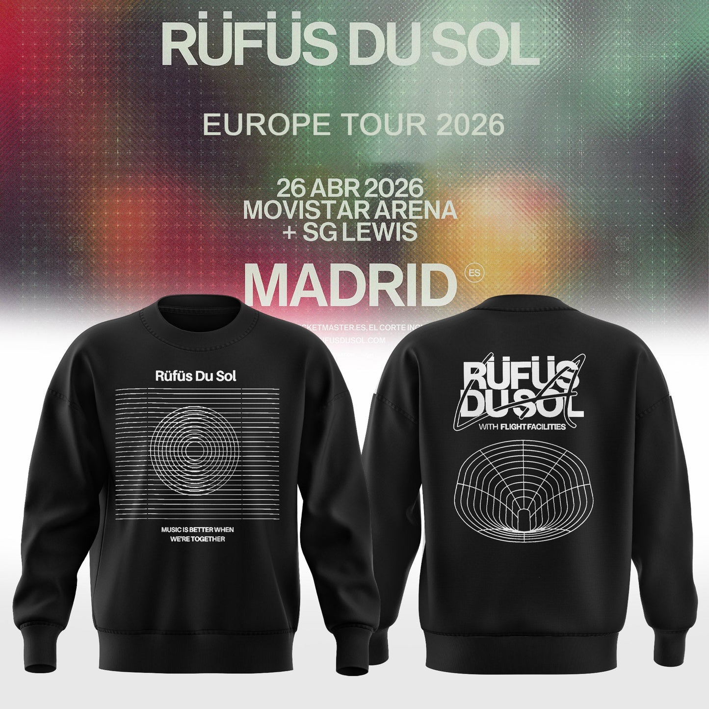 RÜFÜS DU SOL 2026 Tour Merchandise