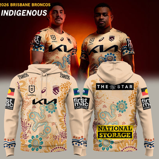 ___Brisbane Broncos 2026 Indigenous Hoodie