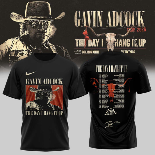 Gavin Adcock ”The Day I Hang It Up Tour 2026” Signature – Tshirt