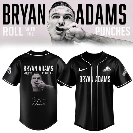 ,,,.Bryan Adams “Roll With The Punches” Tour 2026 Limited Edition Signature – Jersey