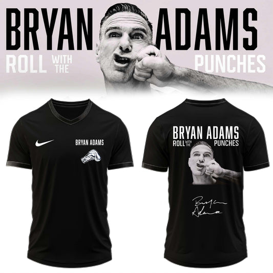 ,.Bryan Adams “Roll With The Punches” Tour 2026 Limited Edition Signature – Jersey
