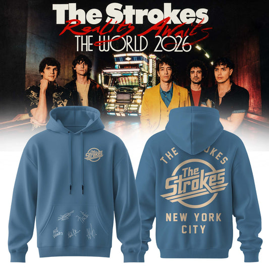 The Strokes “Reality Awaits Tour 2026” Signature Limited Edition – Hoodie