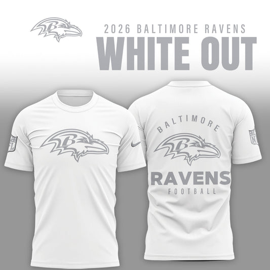 Baltimore Ravens 2026 White Out Limited Edition Shirt