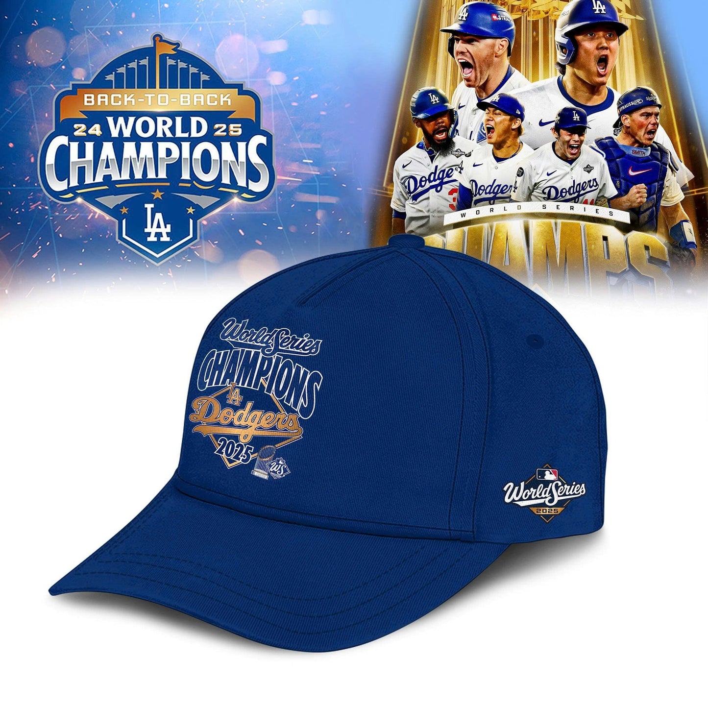 LA Dodgers – 2025 World Series Champions Limited Edition Combo T-Shirt