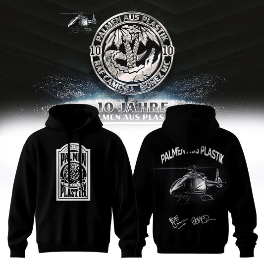 RAF Camora & Bonez MC “10 Jahre Palmen aus Plastik Tour” . Limited Edition Signature Hoodie