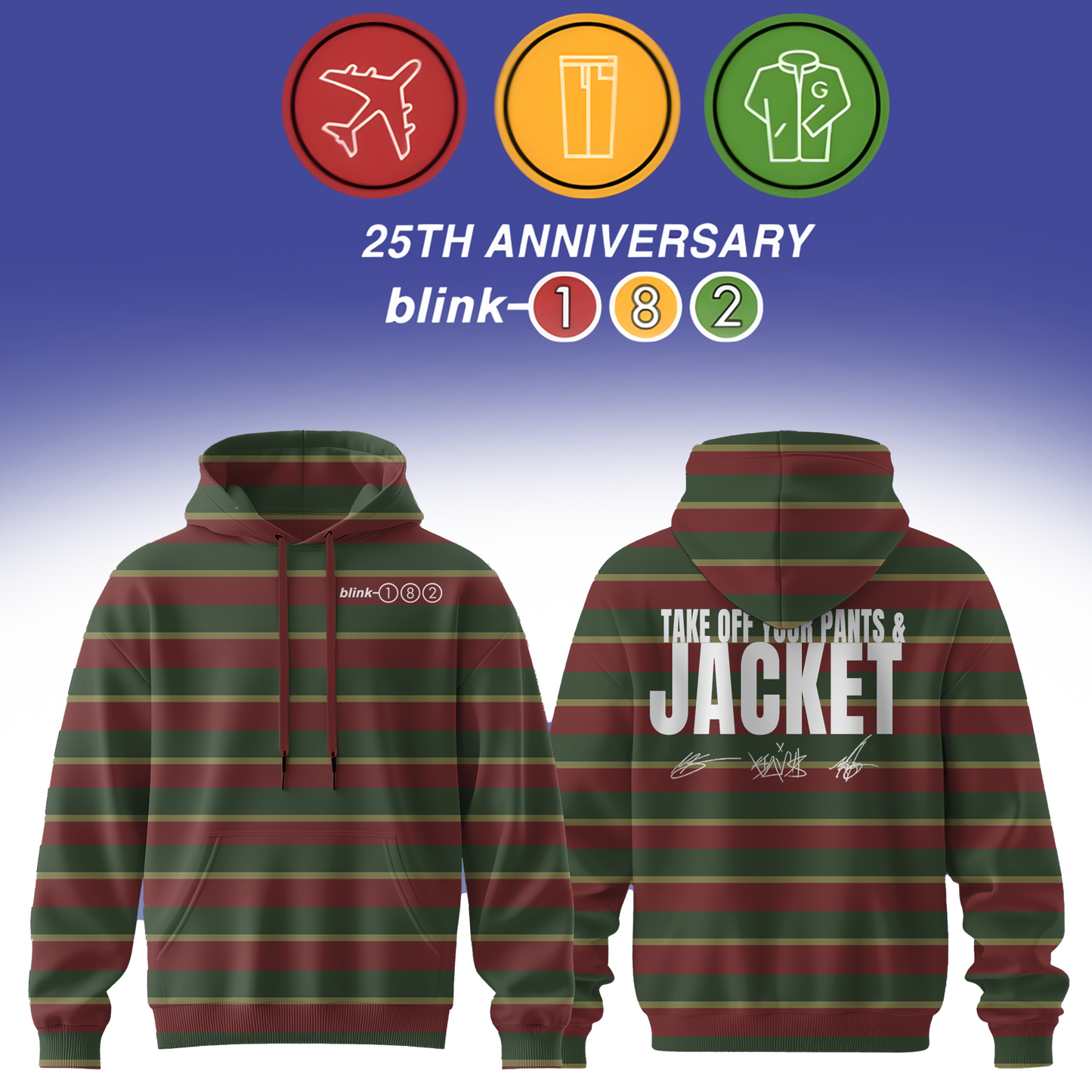 Blink-182 Anniversary Collection -Limited Edition Signature Hoodie