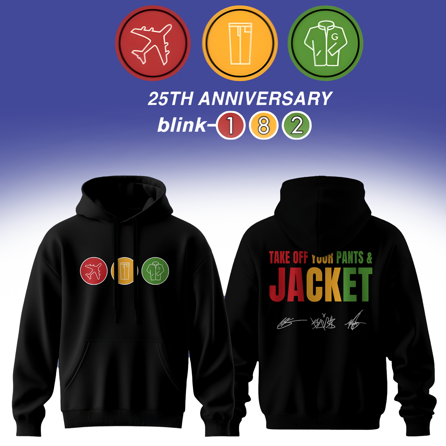 Blink-182 Anniversary Collection -Limited Edition Signature Hoodie