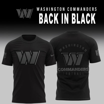 Washington Commanders 2026 Back In Black Limited Edition T-Shirt