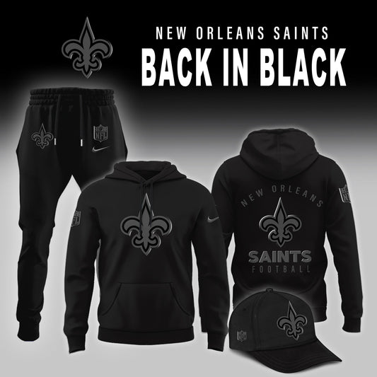 New Orleans Saints 2026 Back In Black Limited Edition Hoodie