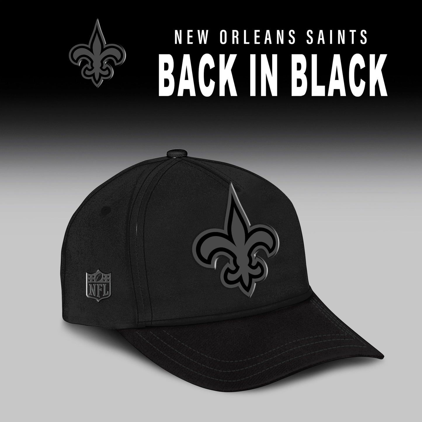 New Orleans Saints 2026 Back In Black Limited Edition Hoodie