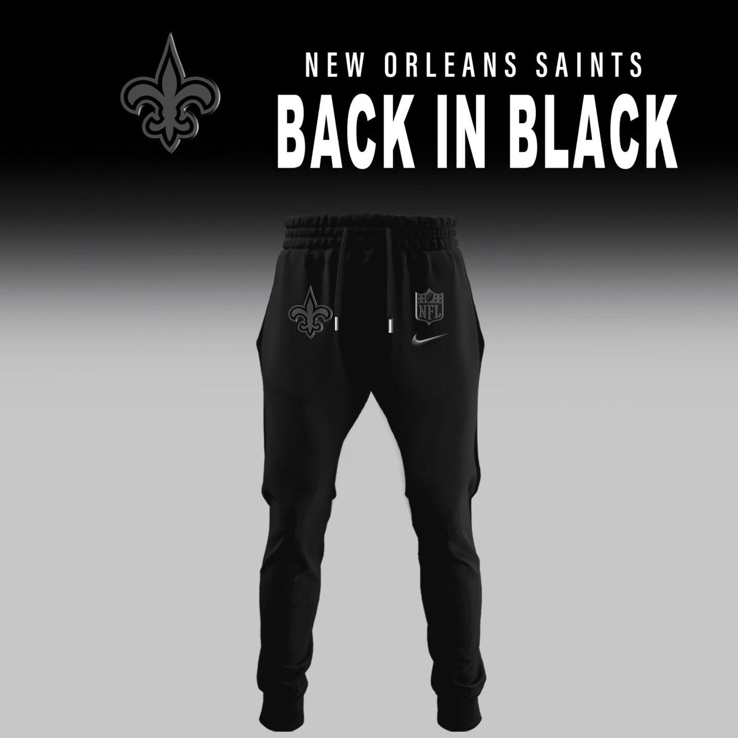 New Orleans Saints 2026 Back In Black Limited Edition Hoodie
