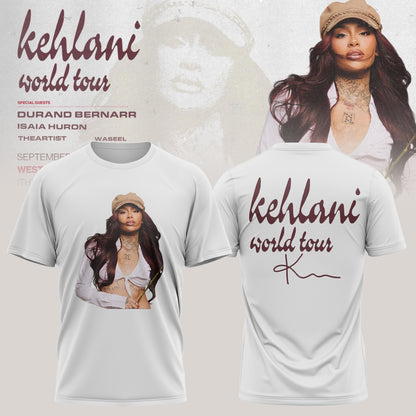 Kehlani World Tour 2026 Limited Edition Signature – Tshirt
