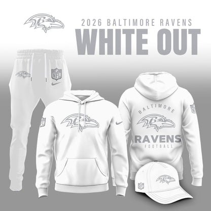 Baltimore Ravens 2026 White Out Limited Edition Shirt