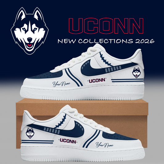 UConn Huskies 2026 New Collections - AF1 Shoes Best Gift For Fans 🎁