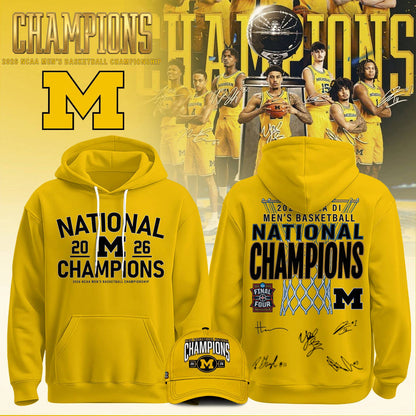 NCAA Basketball x Michigan Champions 2026 Limited Edition Hoodie