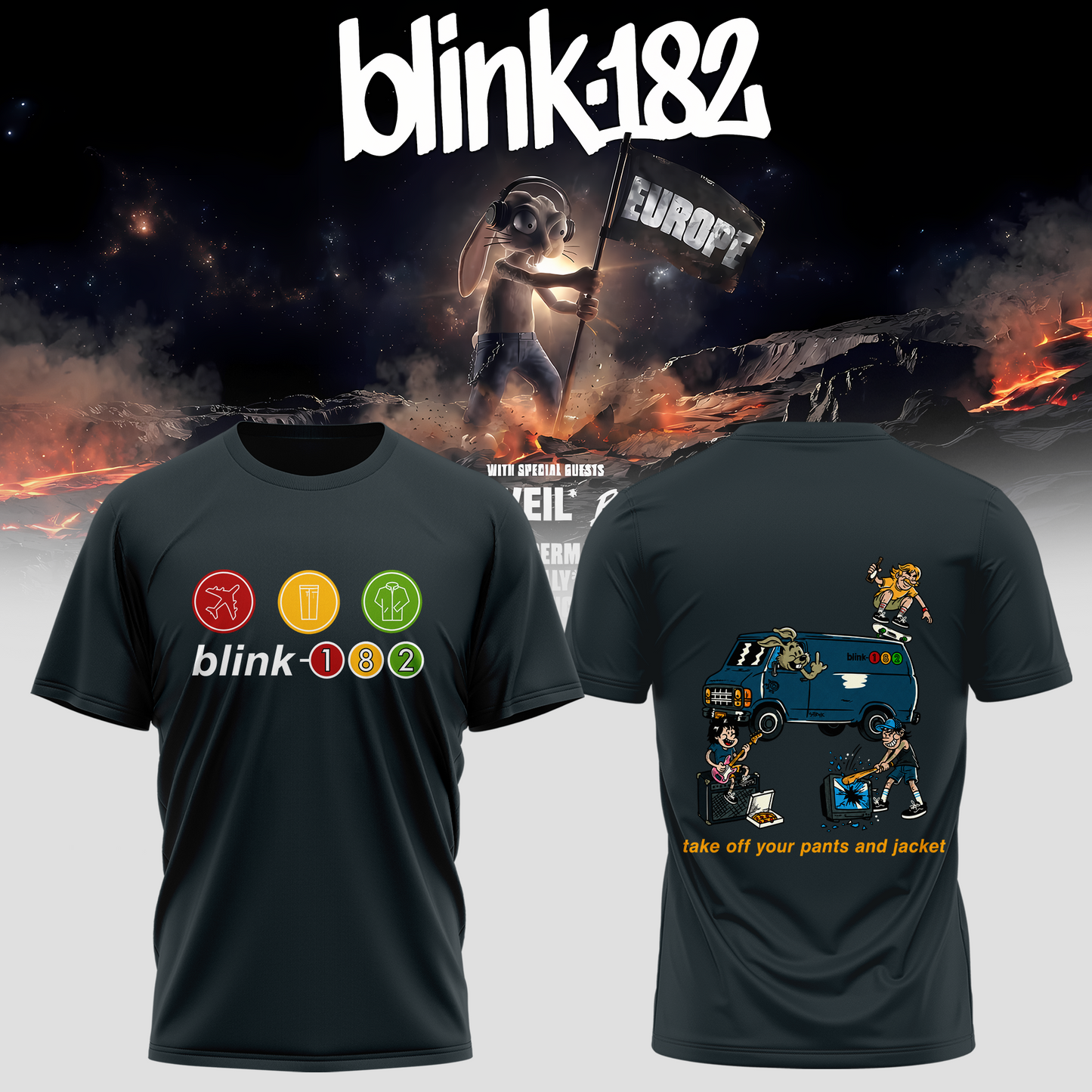 Blink-182 Meltdown Europe Tee 26