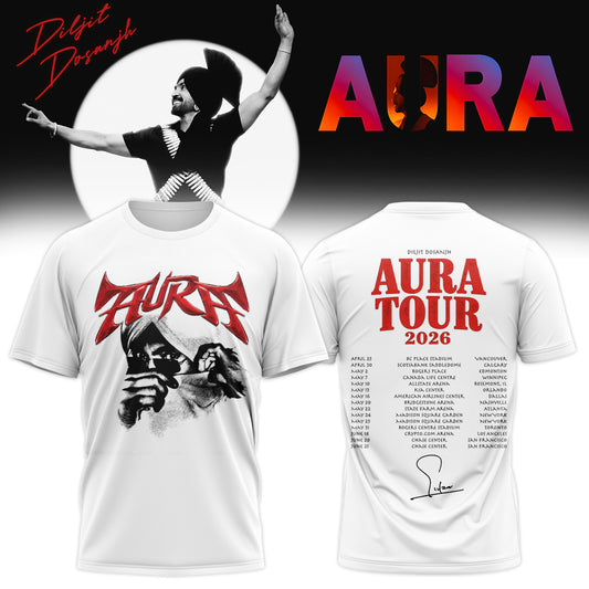 Diljit Dosanjh ”AURA World Tour” T-Shirt