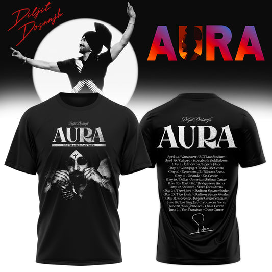 Diljit Dosanjh ”AURA World Tour” T-Shirt
