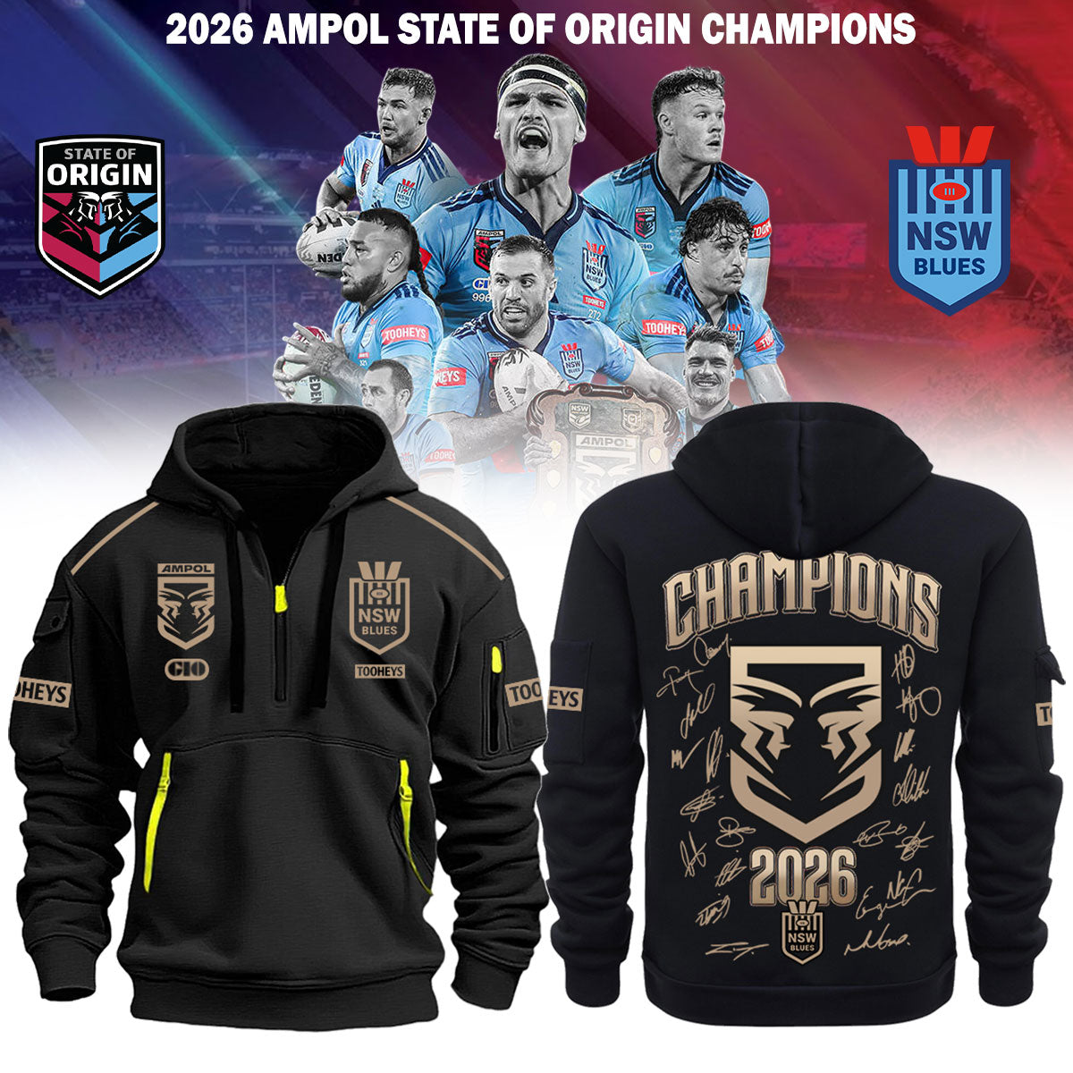 ,,New South Wales Champions Hoodie Jacket 2026