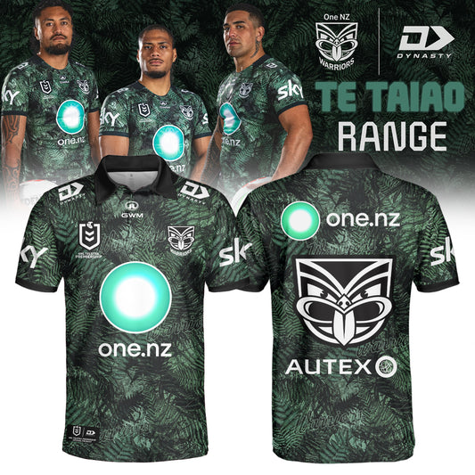 ,2026 New Zealand Warriors Adults Replica Te Taiao Polo