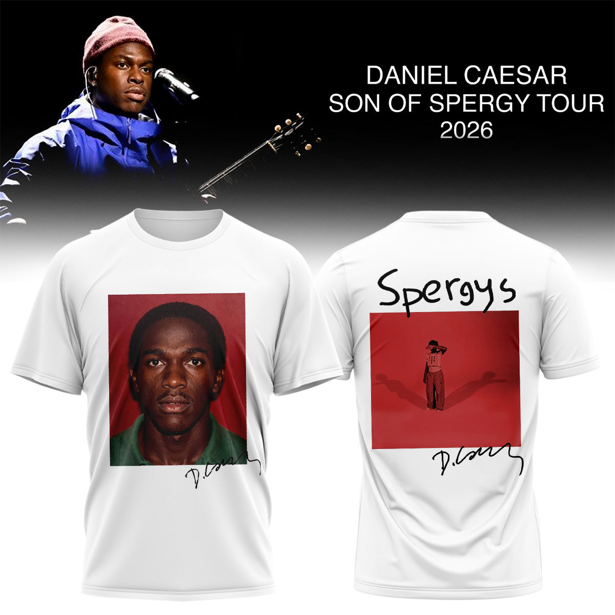 Daniel Caesar’s Son of Spergy Tour Signed TShirt