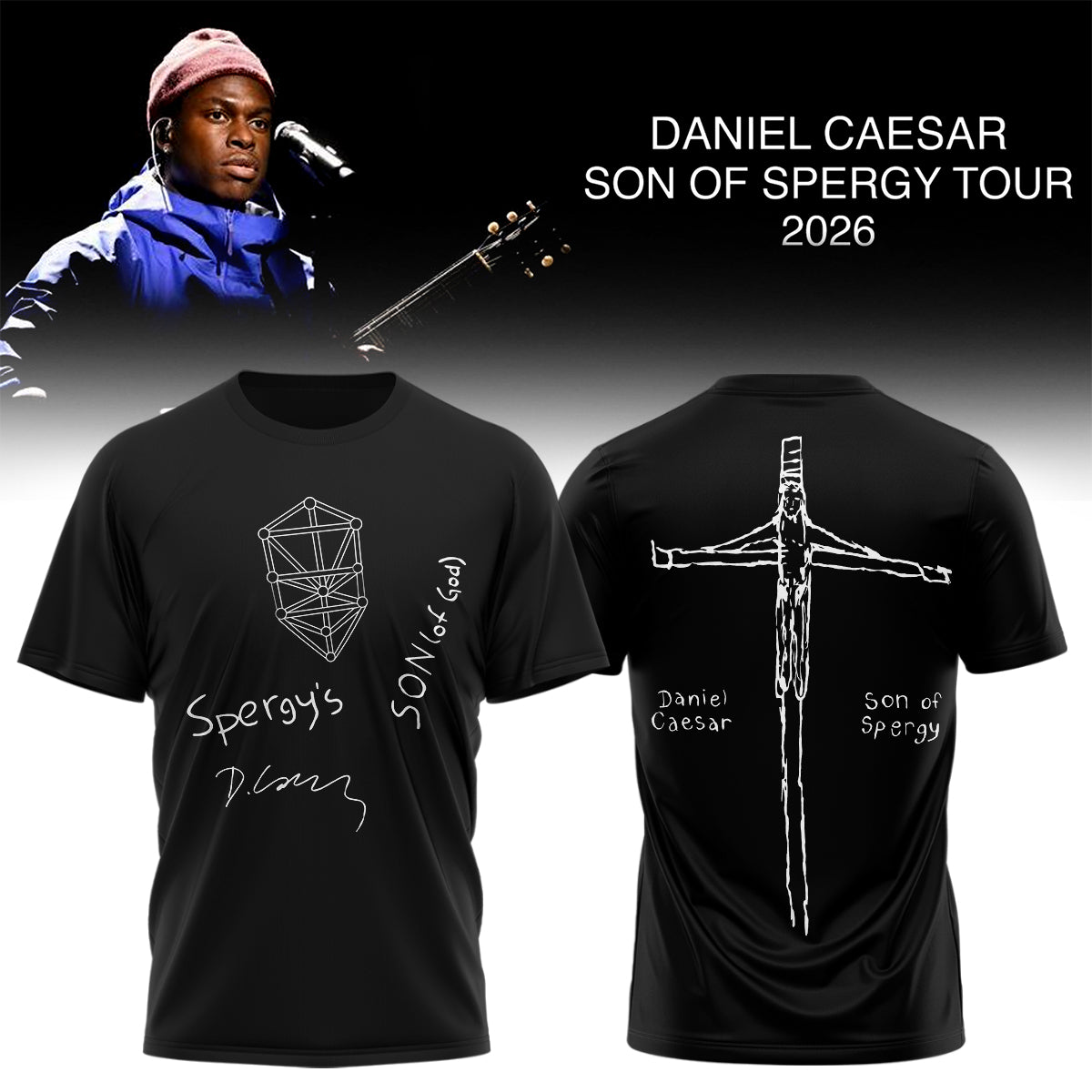 Daniel Caesar’s Son of Spergy Tour Signed TShirt